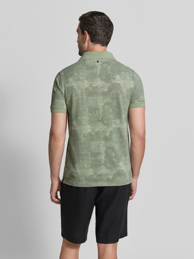 PME Legend Slim fit poloshirt met labelpatch Lichtgroen - 5