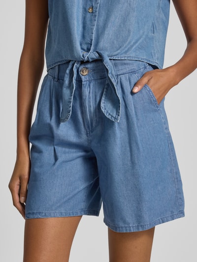 Only Relaxed fit korte jeans van een mix van katoen en lyocell, model 'BEA' Jeansblauw - 3