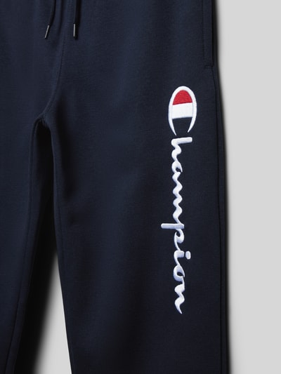 CHAMPION Regular Fit Sweatpants mit Label-Stitching Marine 2