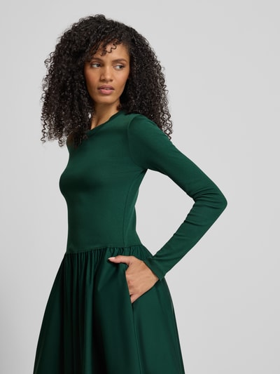 Polo Ralph Lauren Sukienka midi z okrągłym dekoltem Ciemnozielony 3