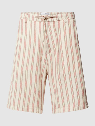 SELECTED HOMME Bermudas mit Streifenmuster Modell 'BRODY' Offwhite 2