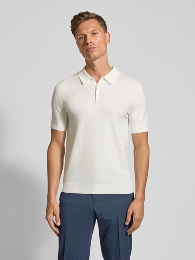 HUGO Regular Fit Poloshirt aus Viskose-Mix Modell 'SAN PETER-CV' Offwhite 4