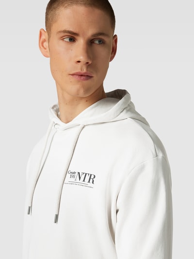 QS Hoodie met kangoeroezak Offwhite - 3