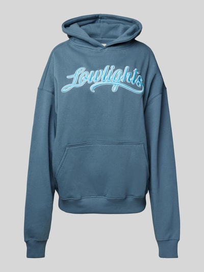 Low Lights Studios Oversized Hoodie mit Label-Stitching Jeansblau 1