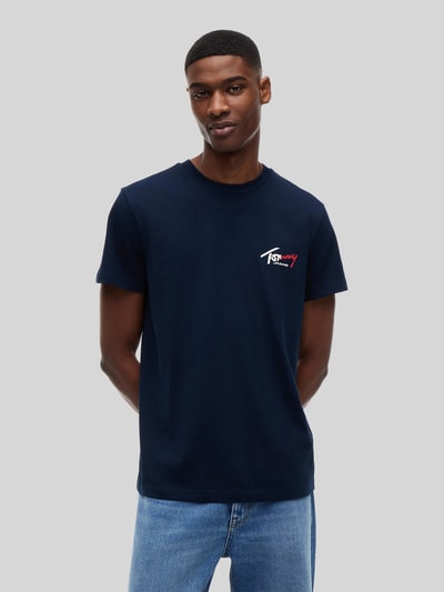 Tommy Jeans Slim Fit T-Shirt aus reiner Baumwolle Marine 4