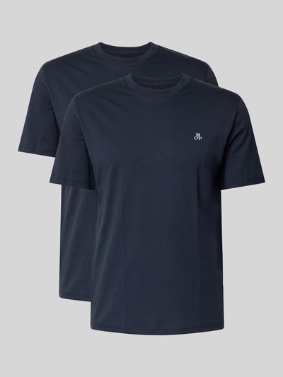 Marc O'Polo Regular Fit T-Shirt Set im 2er-Pack Marine 2