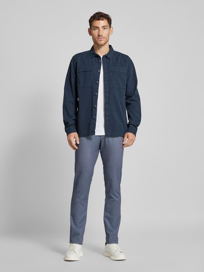 bugatti Regular fit chino in 5-pocketmodel, model 'CORDOBA' Blauw - 1