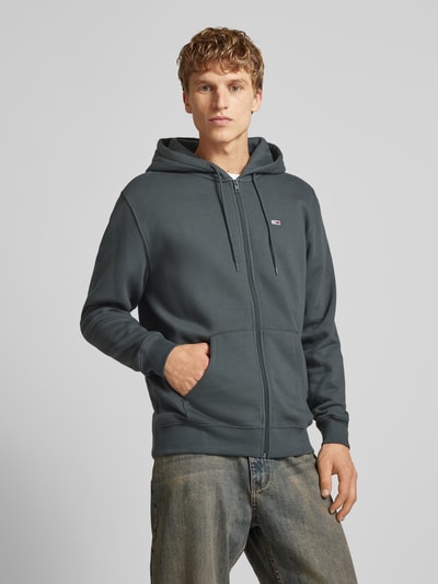 Tommy Jeans Regular Fit Sweatjacke mit Kapuze Anthrazit 4