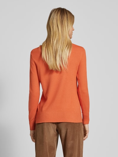 Christian Berg Woman Gebreide pullover met ribboorden, model 'Aliv' Terracotta gemêleerd - 5