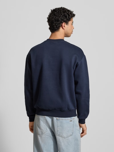 REVIEW Sweatshirt mit Varsiety Embleme Marine 5