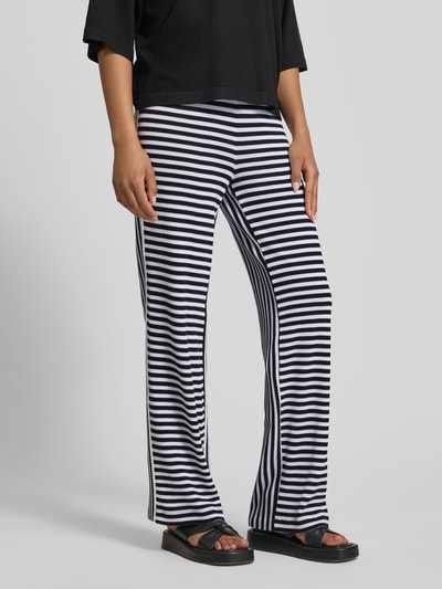 Marc Cain Hose im Allover-Look mit elastischem Bund und Tunnelzug Marine 4