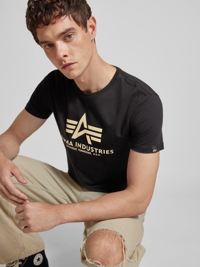 Alpha Industries T-shirt met labelprint  - 3