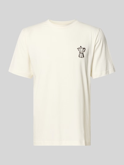 Selected Homme Regular Fit T-Shirt aus reiner Baumwolle Modell 'HASPEN' Offwhite 2