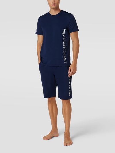 Polo Ralph Lauren Underwear Korte broek met labelprint, model 'LOOPBACK' Donkerblauw - 1