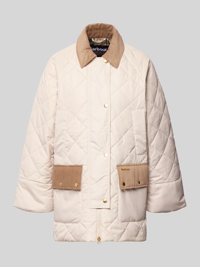 Barbour Kurtka pikowana o kroju regular fit z sztruksowymi detalami model 'ALDBURGH' Beżowy 2