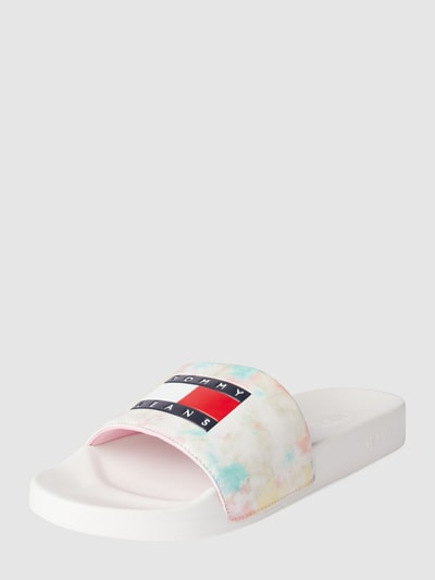 Tommy Jeans Slides im Batik-Look Pastellgelb 2