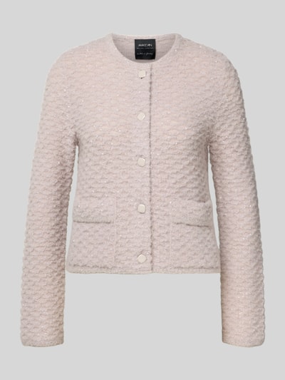 Marc Cain Kardigan z okrągłym dekoltem i nakładanymi kieszeniami Gliniany 2