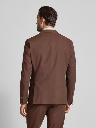 MCNEAL Slim Fit Sakko mit Viskose-Anteil und Reverskragen Dunkelrot 5