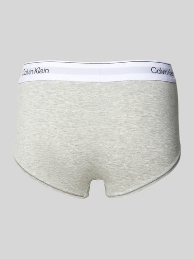 Calvin Klein Underwear Panties mit Logo-Stitching Modell 'Boyleg' Hellgrau 3