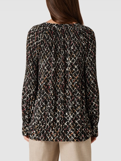 s.Oliver BLACK LABEL Blouse met all-over motief Zwart - 5