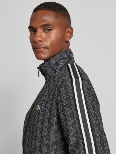 Lacoste Sweatjack met opstaande kraag Zwart - 3