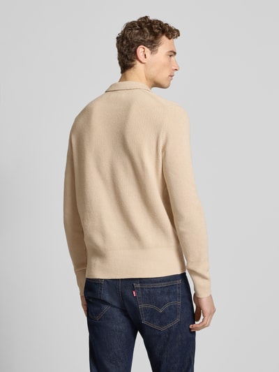 FTC-Cashmere Regular Fit Strickjacke mit Kaschmir-Anteil Beige 5
