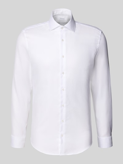 SEIDENSTICKER Slim Fit Business-Hemd mit Kentkragen Weiss 2