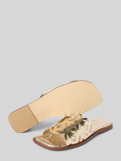 Marc Cain Bags & Shoes Slides mit leicht strukturierter Sohle Kupfer 4