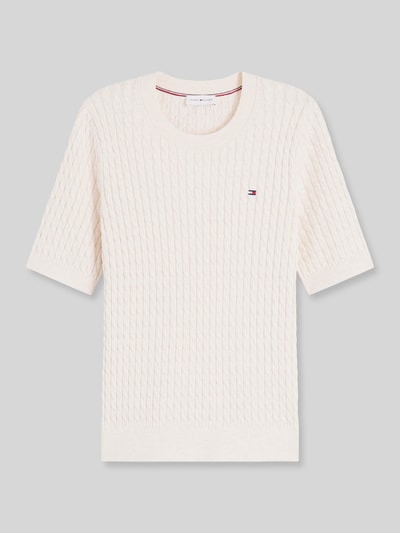 Tommy Hilfiger t-shirt o kroju regular fit z czystej bawełny Biały 2