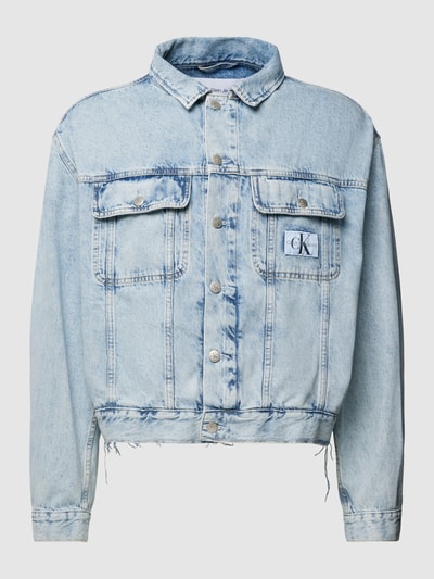 Calvin Klein Jeans Boxy Fit Jeansjacke mit Label-Patch Jeansblau 2