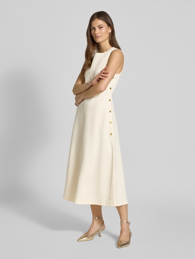 Tommy Hilfiger Tailliertes Etuikleid aus Baumwoll-Mix Weiss 1