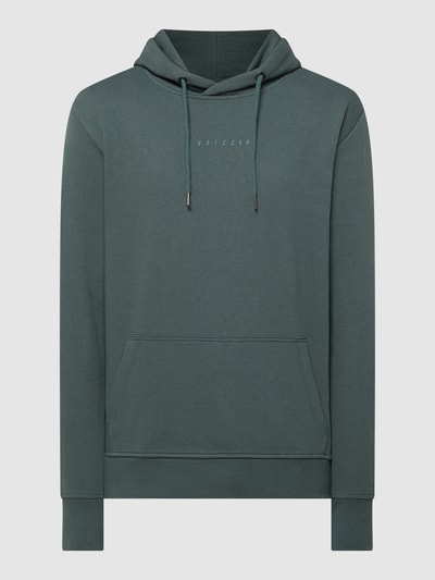 Raizzed Hoodie met logoprint, model 'Newton' Donkergroen - 2