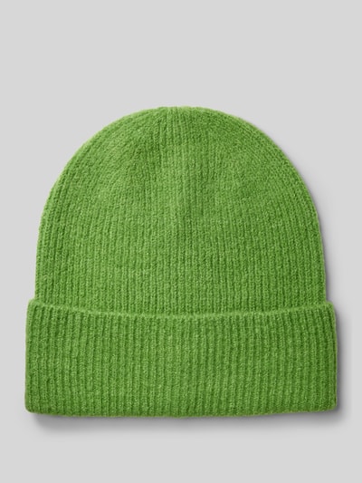 ICHI Czapka beanie z fakturowanym wzorem model ‘IAIVO’ Zielony 1