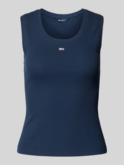 Tommy Jeans Tanktop met boothals, model 'ESSENTIALS' Marineblauw - 2