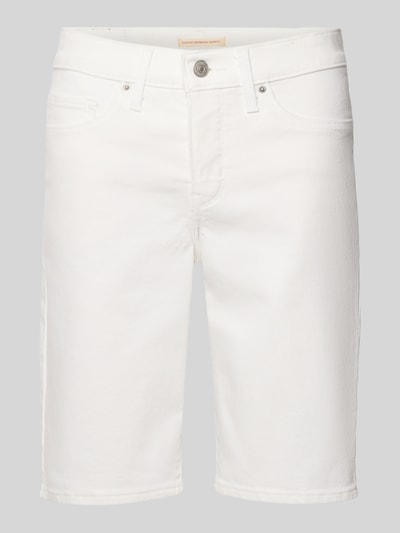 Produktfoto, Slim Fit Bermudas aus Baumwoll-Mix Modell 'SHAPING BERMUDA' von Levi's® 300, efekt: jednolity kolor, mieszanka bawełny, splot twill, 5 kieszeni, naszywka z logo, wytłaczane logo, szlufki na pasek, zapięcie na guzik i ukryty zamek błyskawiczny