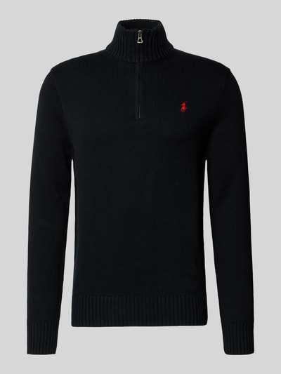 Polo Ralph Lauren Sweter z dzianiny z prążkowanymi wykończeniami Czarny 2