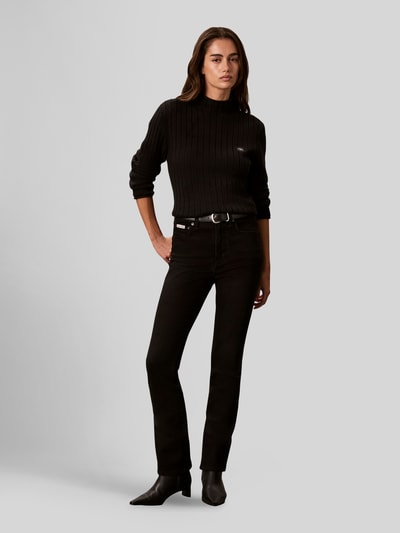 Calvin Klein Jeans skinny fit bootcut jeans van katoenmix Zwart - 1