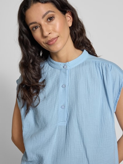 Rich & Royal Regular fit blousetop met knoopsluiting Lichtblauw - 3