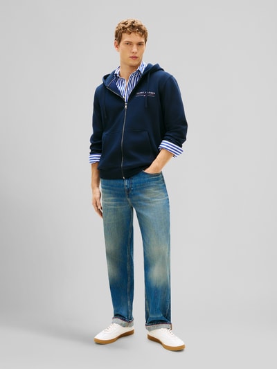 Tommy Hilfiger Sweatjacke mit Logo-Detail aus reiner Baumwolle Marine 1