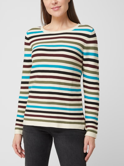 Tom Tailor Pullover mit Streifenmuster Offwhite 4