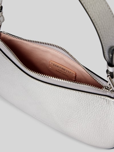 Coccinelle Handtasche mit Label-Detail Modell 'MERVEILLE' Silber 5