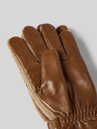 Hestra Handschuhe mit Druckknopfverschluss Modell 'Christopher' Hellbraun 3