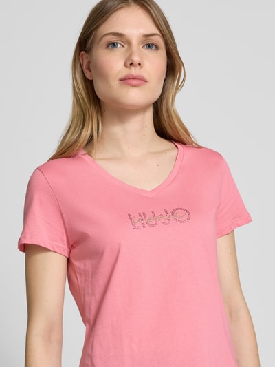 LIU JO SPORT Spodnie cargo o kroju classic Essentials Mocnoróżowy 3