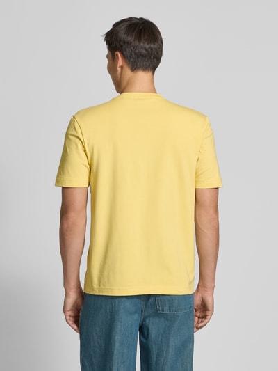 BOSS Orange Regular Fit T-Shirt aus Baumwoll-Mix GELB 5