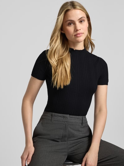 HUGO T-shirt o kroju slim fit z mieszanki wiskozy model ‘SARPHAPILK’ Czarny 3