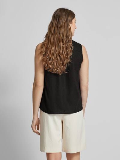 Fransa Blouse met V-hals, model 'Juna' Zwart - 5