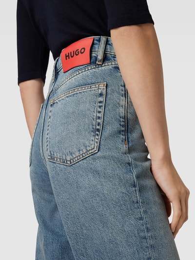 HUGO Straight leg jeans in 3/4 lengte Jeansblauw - 3