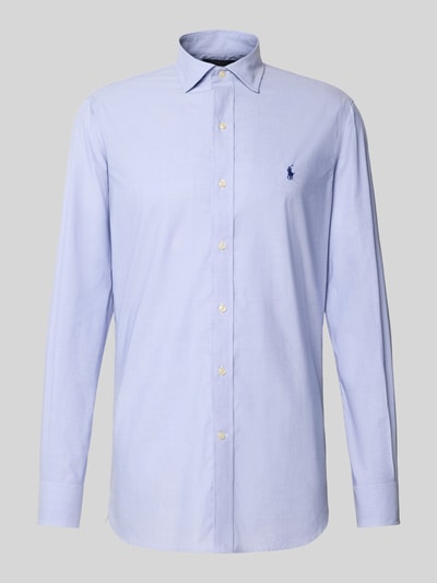Polo Ralph Lauren Regular Fit Business-Hemd mit Logo-Stitching Bleu 2