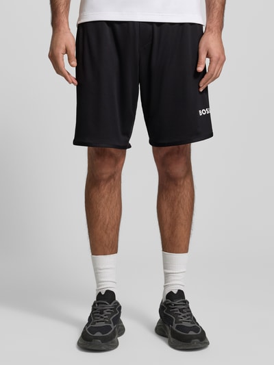BOSS Green Regular Fit Shorts mit Label-Schriftzug Modell 'TOC SPIN 9 INCH' Black 4
