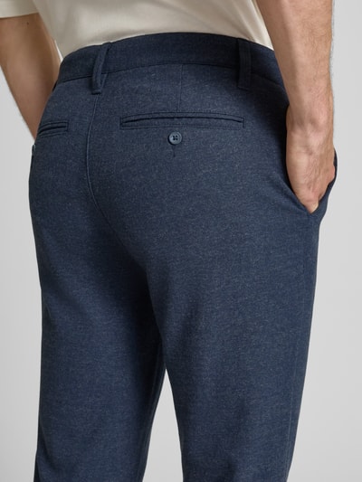 Only & Sons Slim Fit Brushed Chino mit Viskose-Anteil Modell 'MARK' Dunkelblau 3